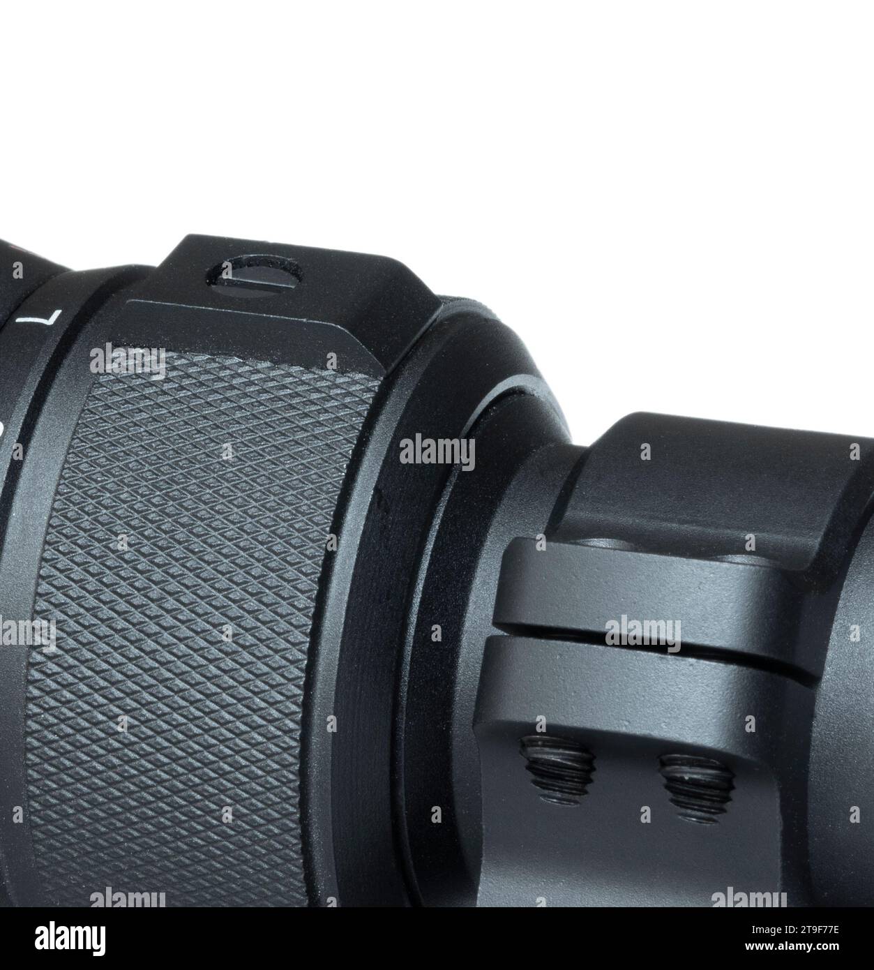 Dial that is rotated to change magnification on a target shooting and ...