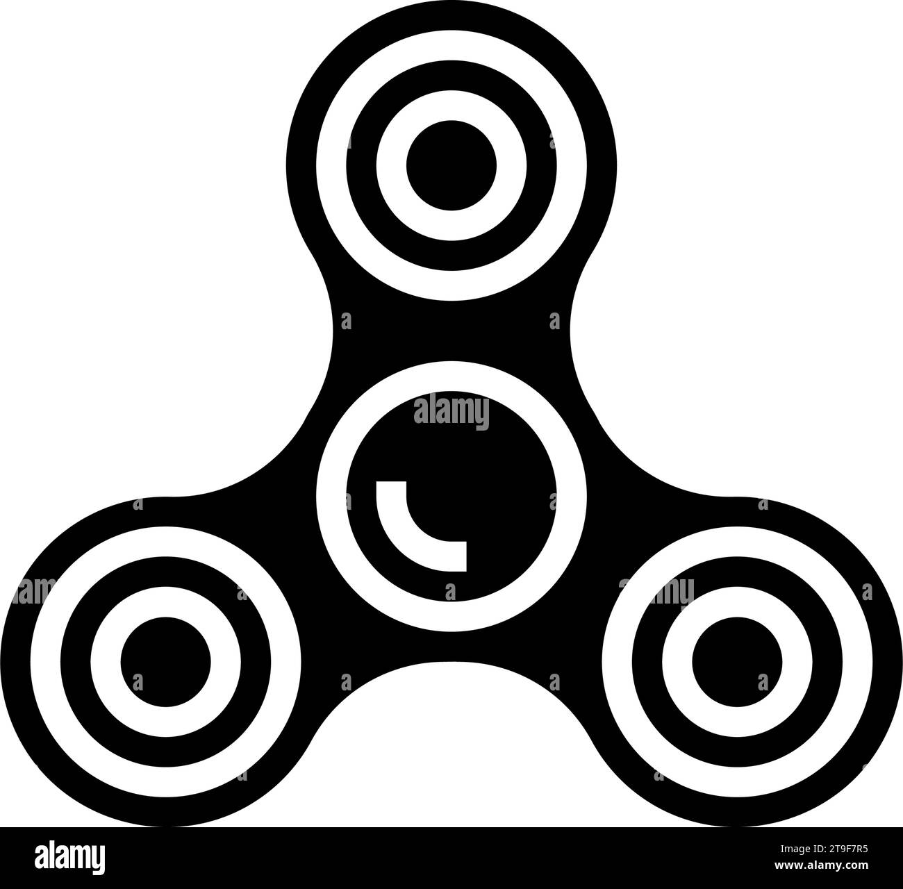 Black fidget spinner Black and White Stock Photos & Images - Alamy