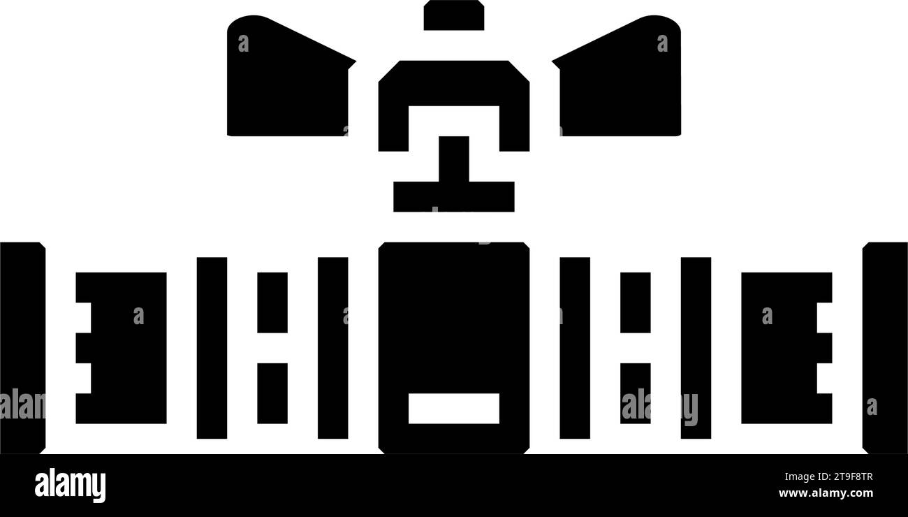 gas pipeline glyph icon vector illustration Stock Vector Image & Art ...