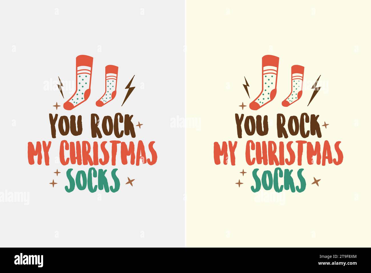 Christmas Funny T shirt Design Stock Vector