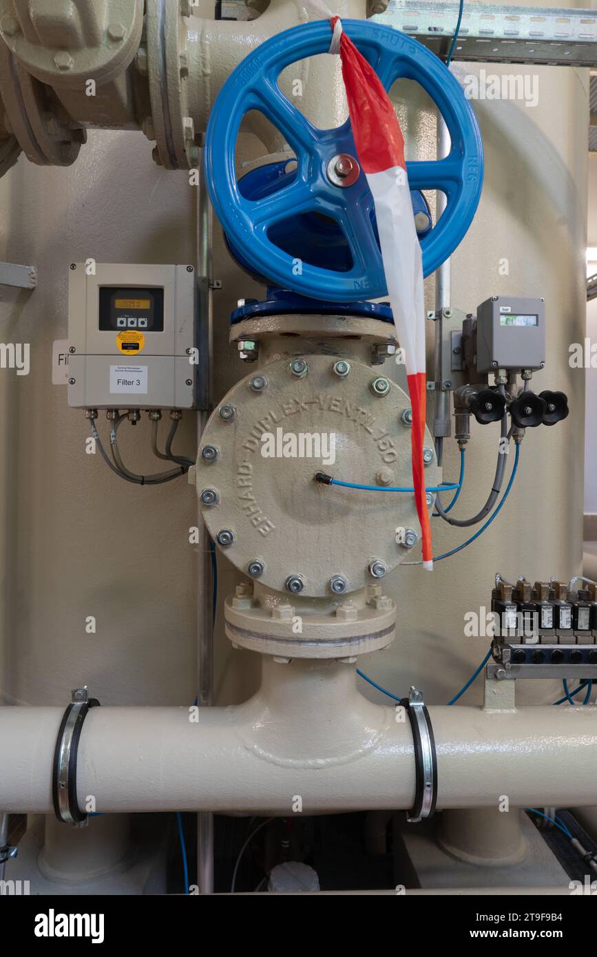 Control Of The Systems In A Waterworks Stock Photo
