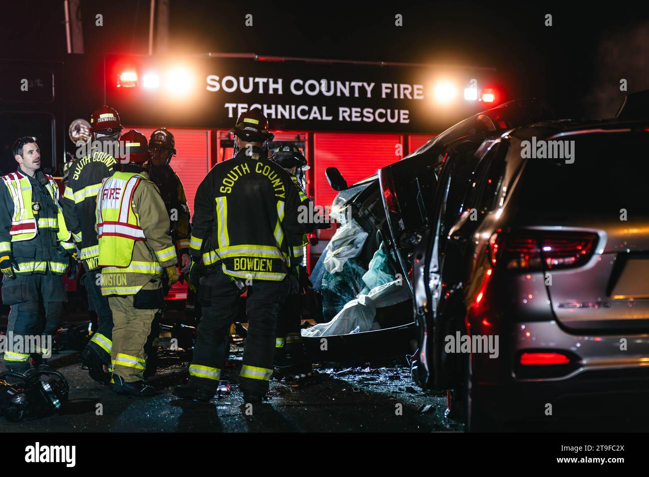 Seattle Fire Department personnel working diligently to rescue and provide medical assistance to the occupants of the KIA, while the Honda is seen covered with a white blanket. A significant incident unfolded in the North Lynnwood area on a Friday afternoon, involving a collision between a KIA and a Honda. The collision resulted in at least one individual sustaining critical injuries, and the driver of the other vehicle also suffered injuries. The scene drew a rapid response from first responders, who worked diligently to address the emergency. Stock Photo