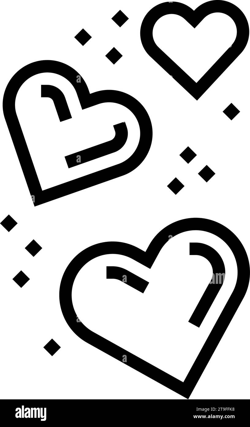 fly heart line icon vector illustration Stock Vector Image & Art - Alamy