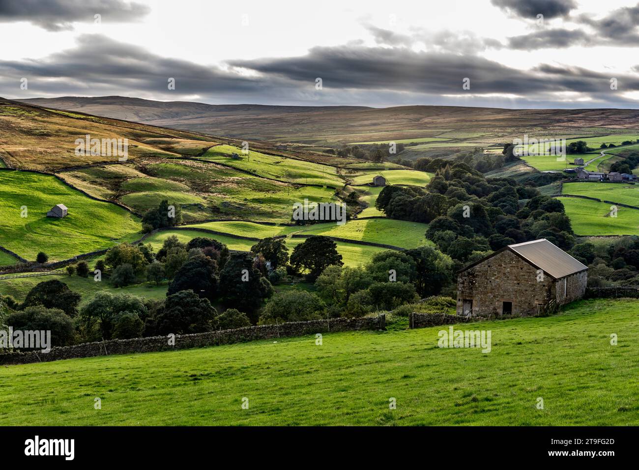 Nidderdale; How Stean Valley Near Middlesmoor; Yorkshire Dales; UK Stock Photo
