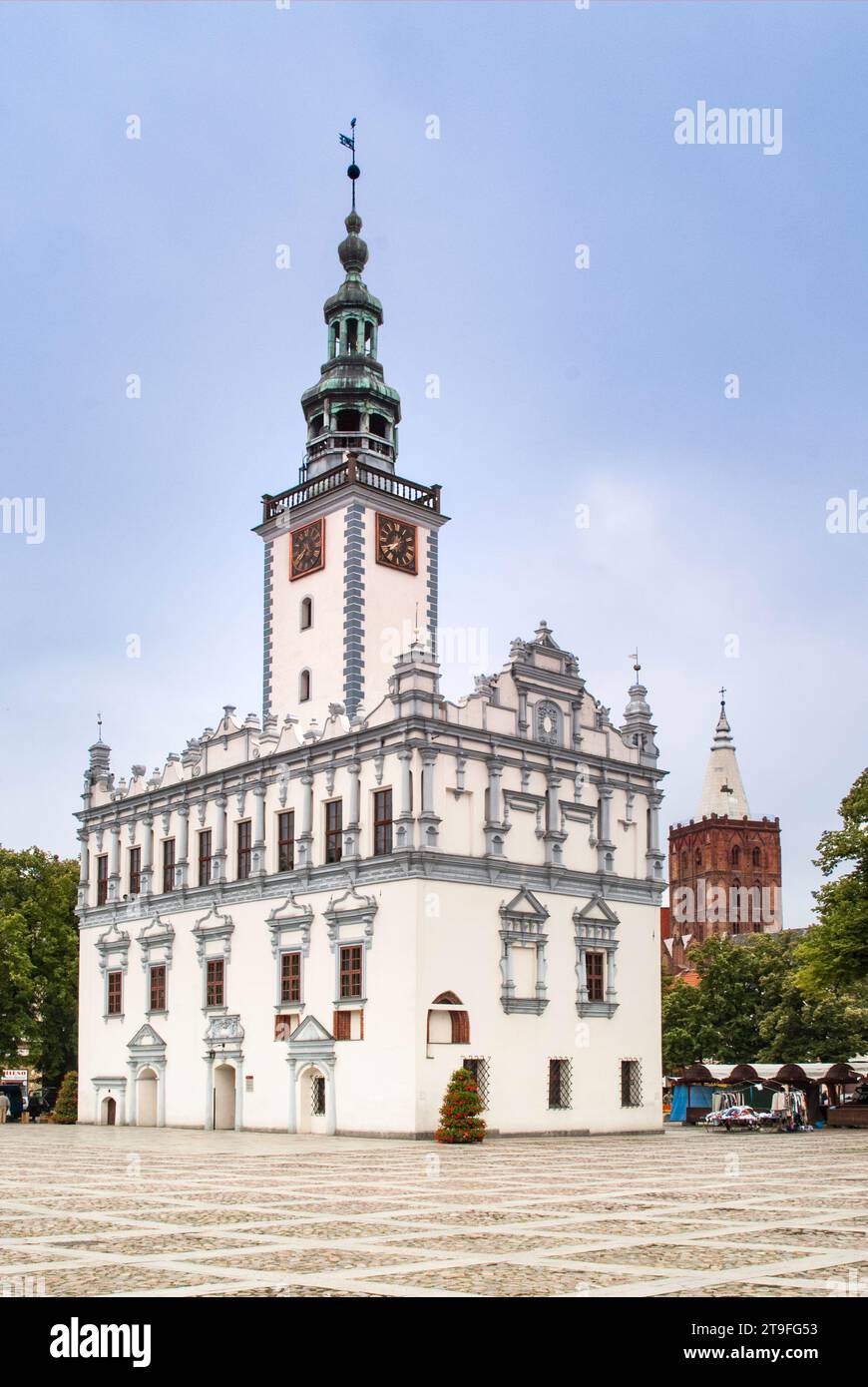 Town Hall, Renaissance style, in Chełmno, Kujawsko-Pomorskie, Poland Stock Photo