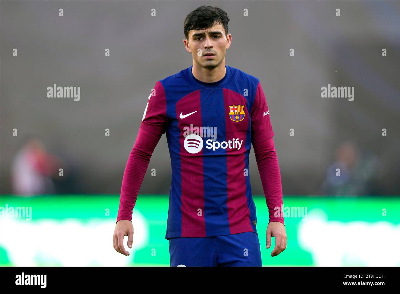Madrid, Spain. 25th Nov, 2023. Pedro Gonzalez Lopez, Pedri of FC Barcelona during the La Liga match between Rayo Vallecano and FC Barcelona played at Vallecas Stadium on November 25 in Madrid, Spain. (Photo by Cesar Cebolla/PRESSINPHOTO) Credit: PRESSINPHOTO SPORTS AGENCY/Alamy Live News Stock Photo