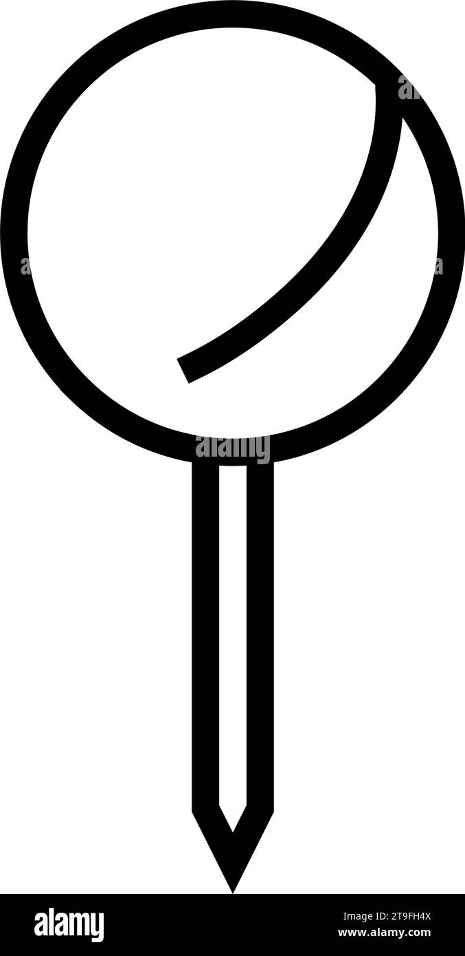 location pin map line icon vector illustration Stock Vector Image & Art ...