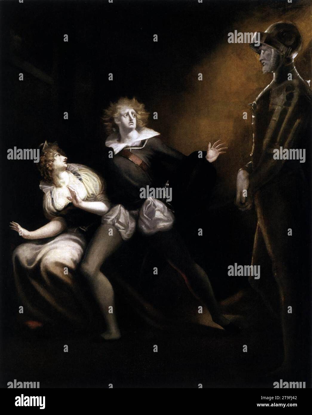 Gertrude, Hamlet and the Ghost of Hamlet's Father c. 1785 by John Henry ...
