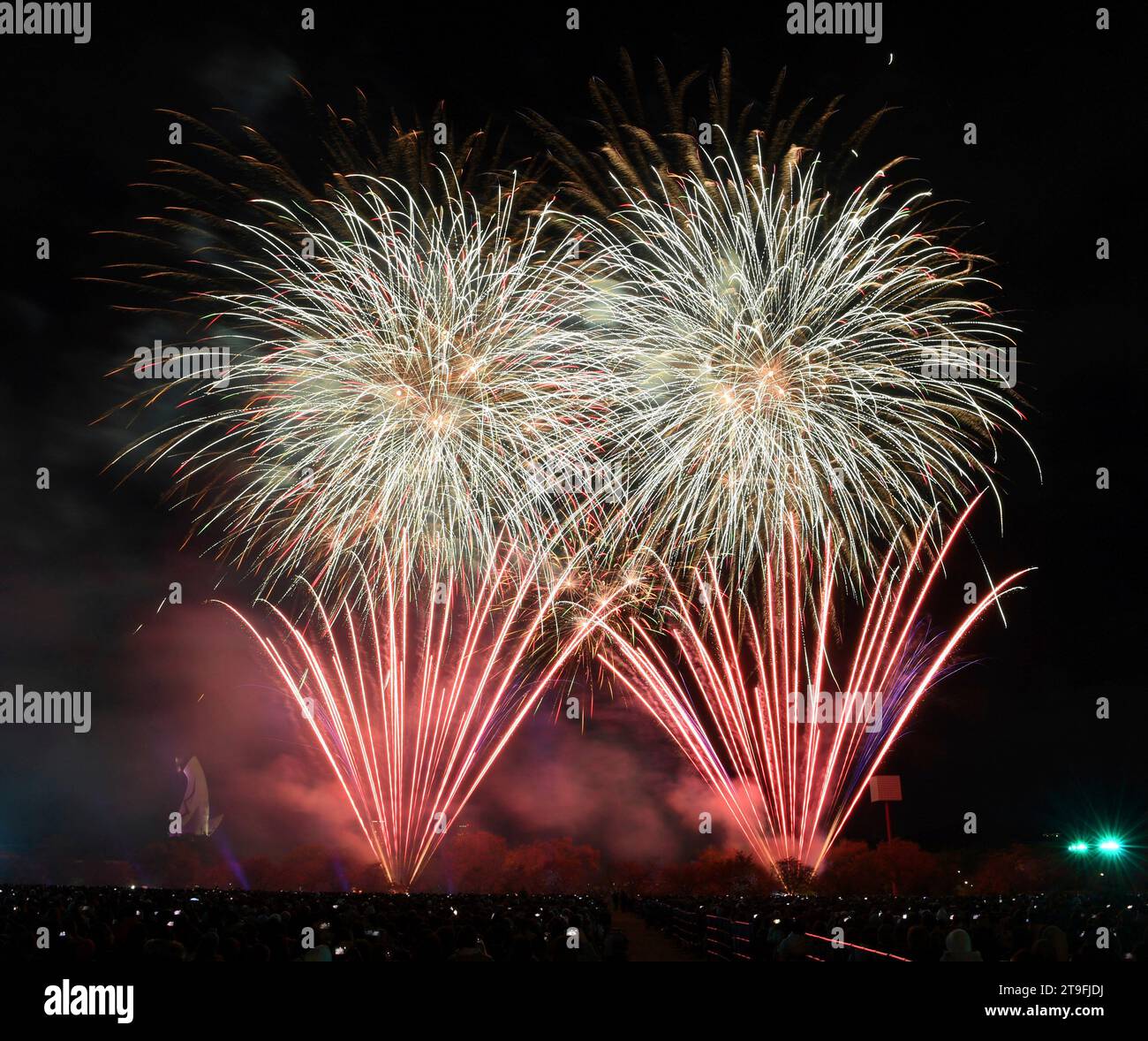 Fireworks display on Independence Day 2025