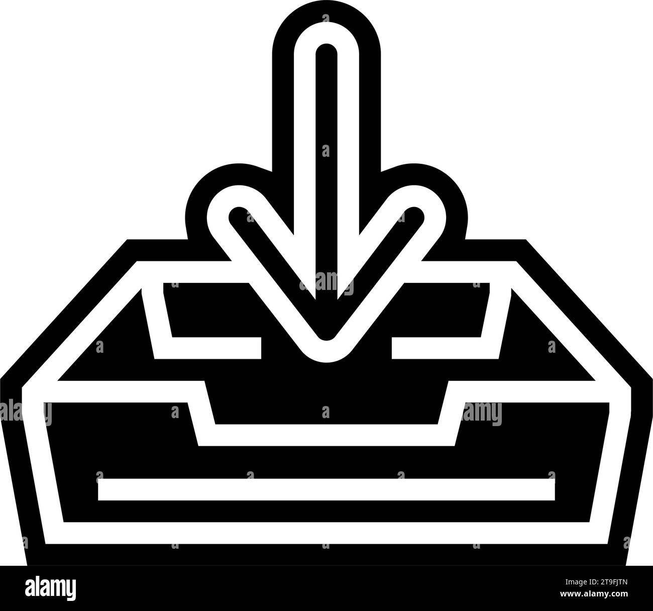 open letter box loading mailbox glyph icon vector illustration Stock Vector Image & Art Alamy