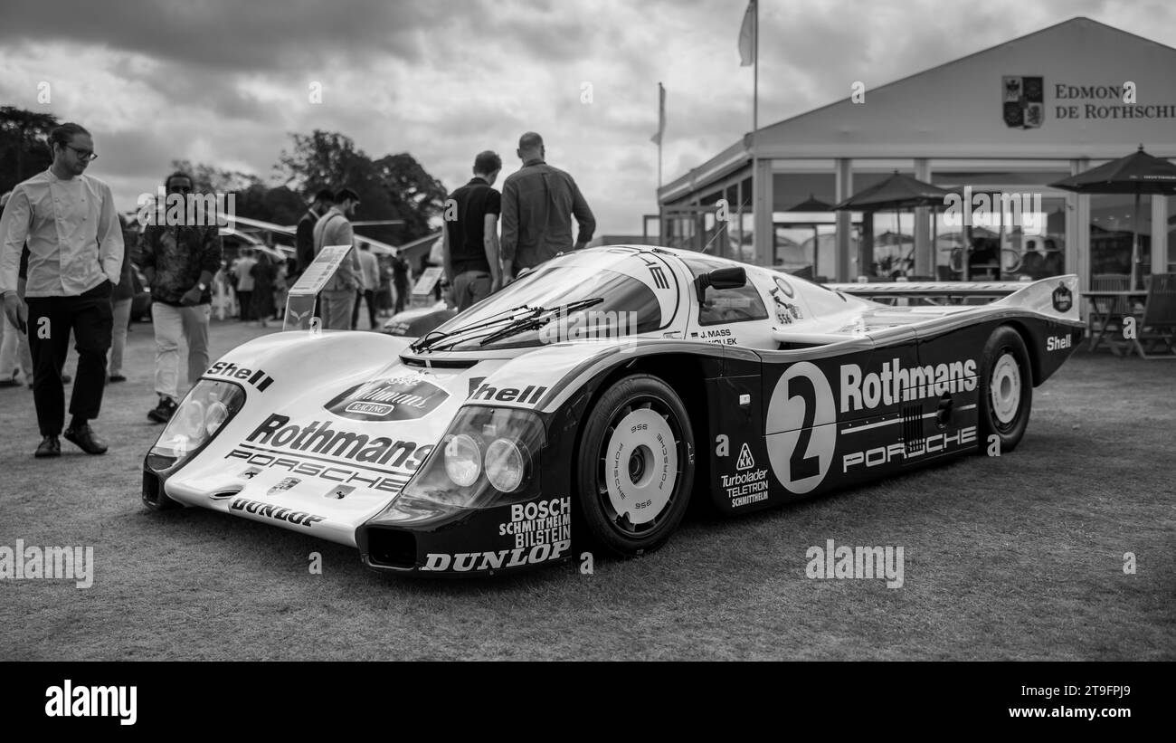 1985 Rothmans Porsche 962, on display at the Salon Privé Concours d’Elégance motor show held at Blenheim Palace. Stock Photo