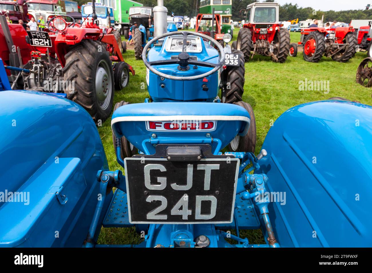 A vintage Ford tractor in the U.K. Stock Photo