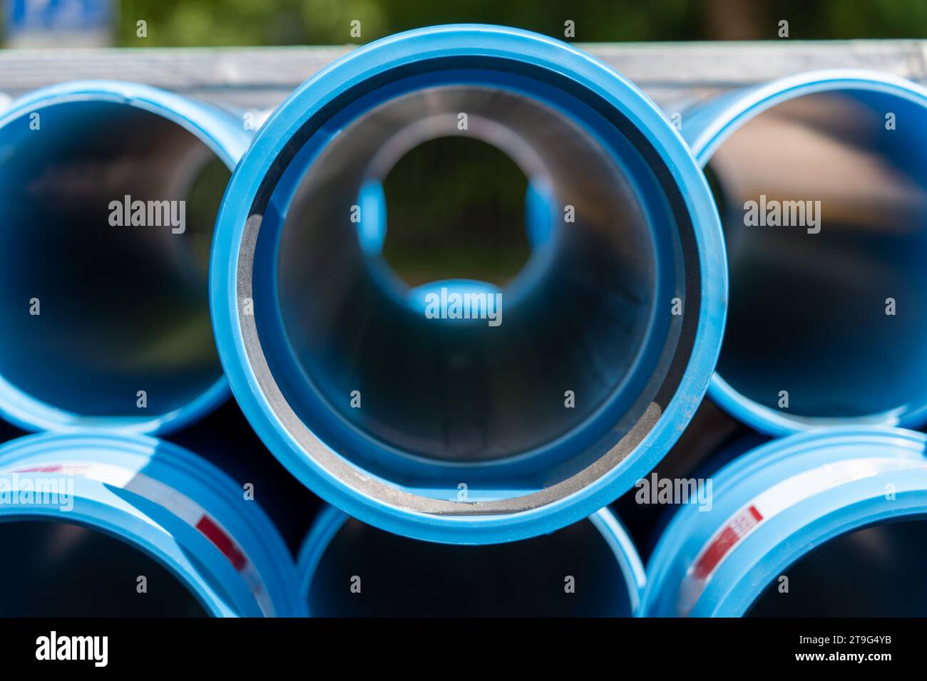 Plastic pipes, sewage system and cable laying, lagging, transportation system, wide PVC short