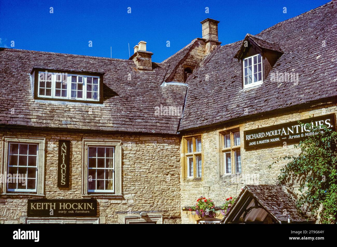 StowontheWold, Gloucestershire. General view of antique shops in the