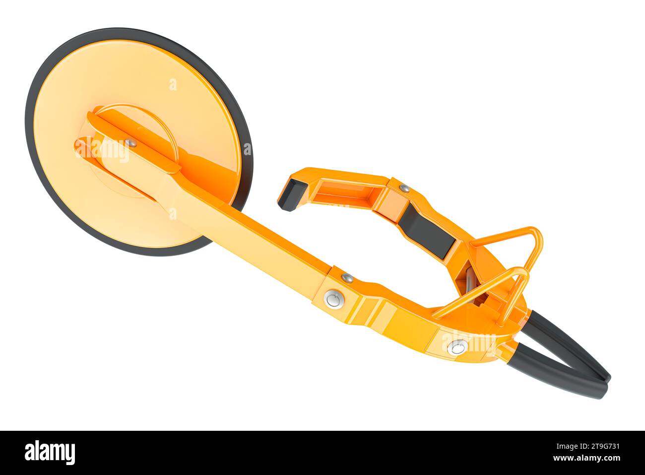 Wheel Clamp Lock, Anti Theft Parking Boot, 3D rendering isolated on