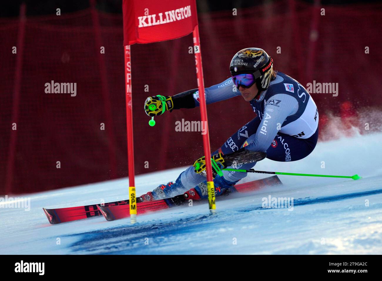Federica Brignone of Italy competes during a women's World Cup giant ...