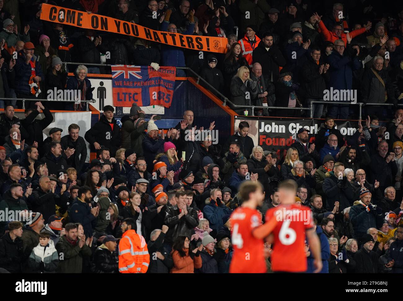 Lutton Fans Crystal palace fans celebrate in hi-res stock photography and images ...