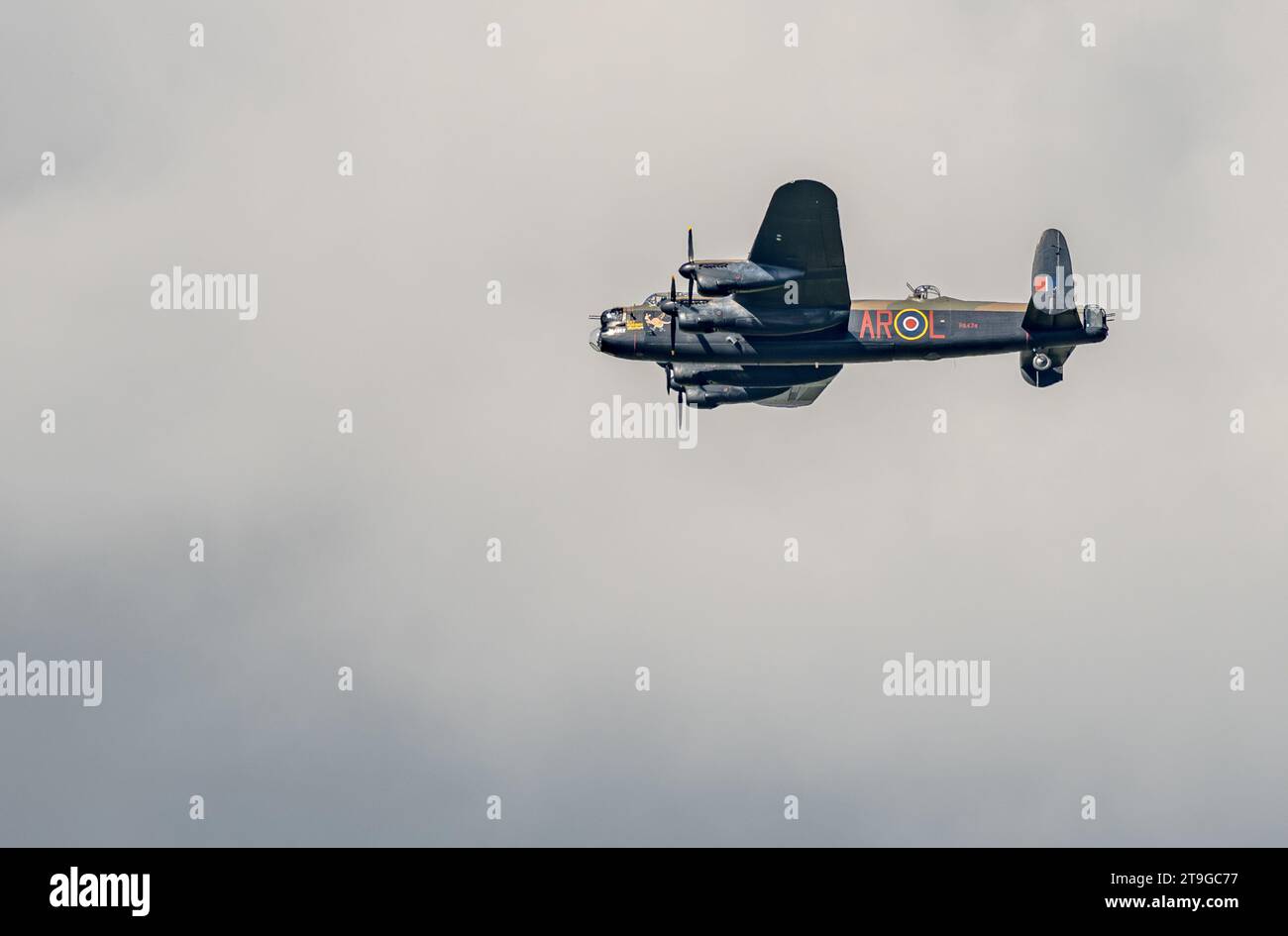Battle of Britain Memorial Flight, Avro Lancaster B1,  Jersey International Airshow, 2023 Stock Photo