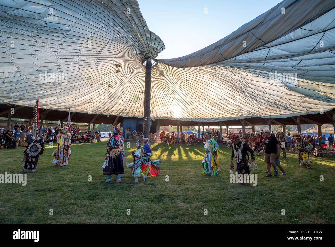 Tamkaliks pow wow at the Nez Perce Wallowa Homeland, Wallowa, Oregon