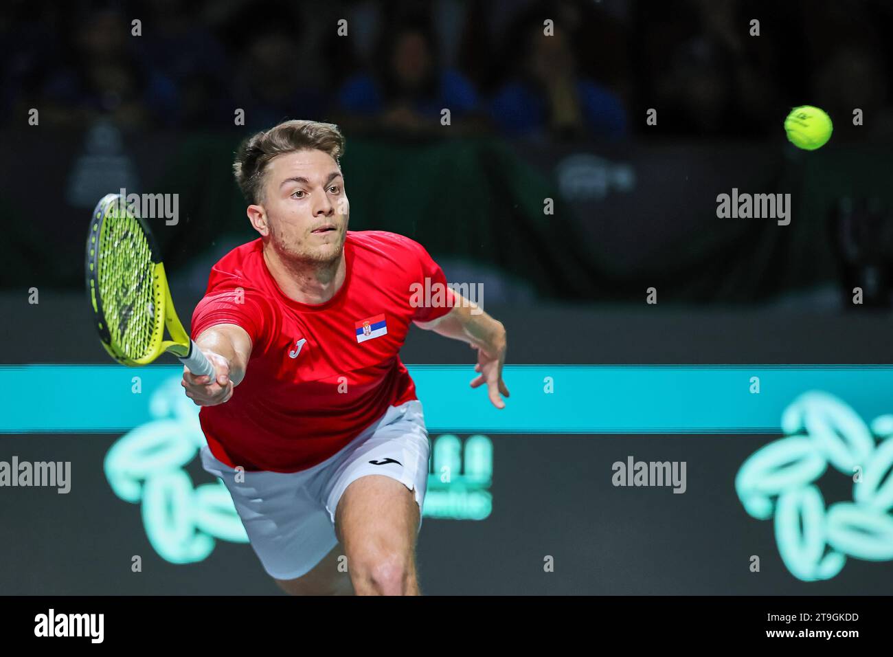 Malaga, Malaga, Spain. 25th Nov, 2023. Miomir Kecmanovic (SRB) in ...