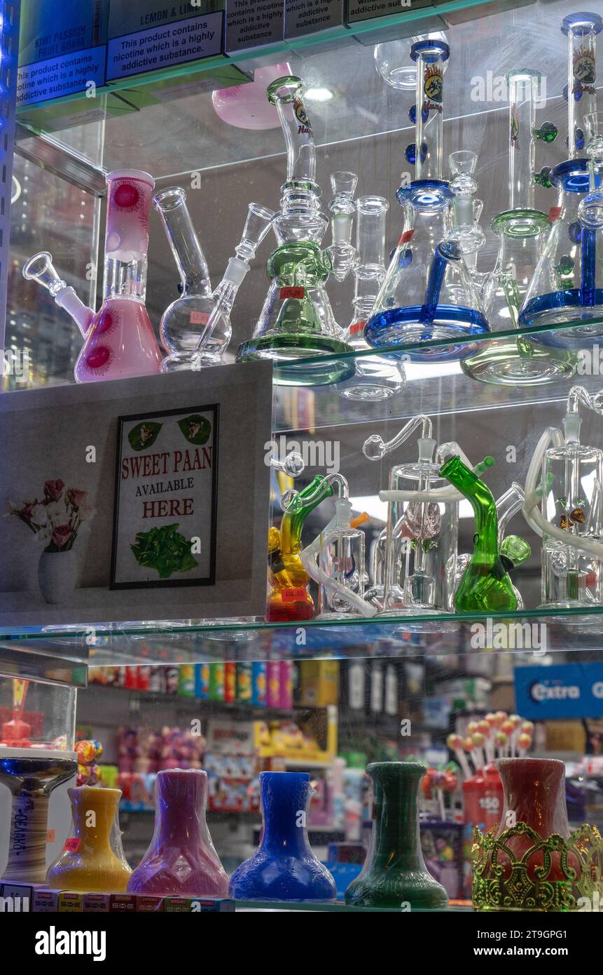 Window of a shisha pipe shop in Birmingham,England,UK Stock Photo Alamy