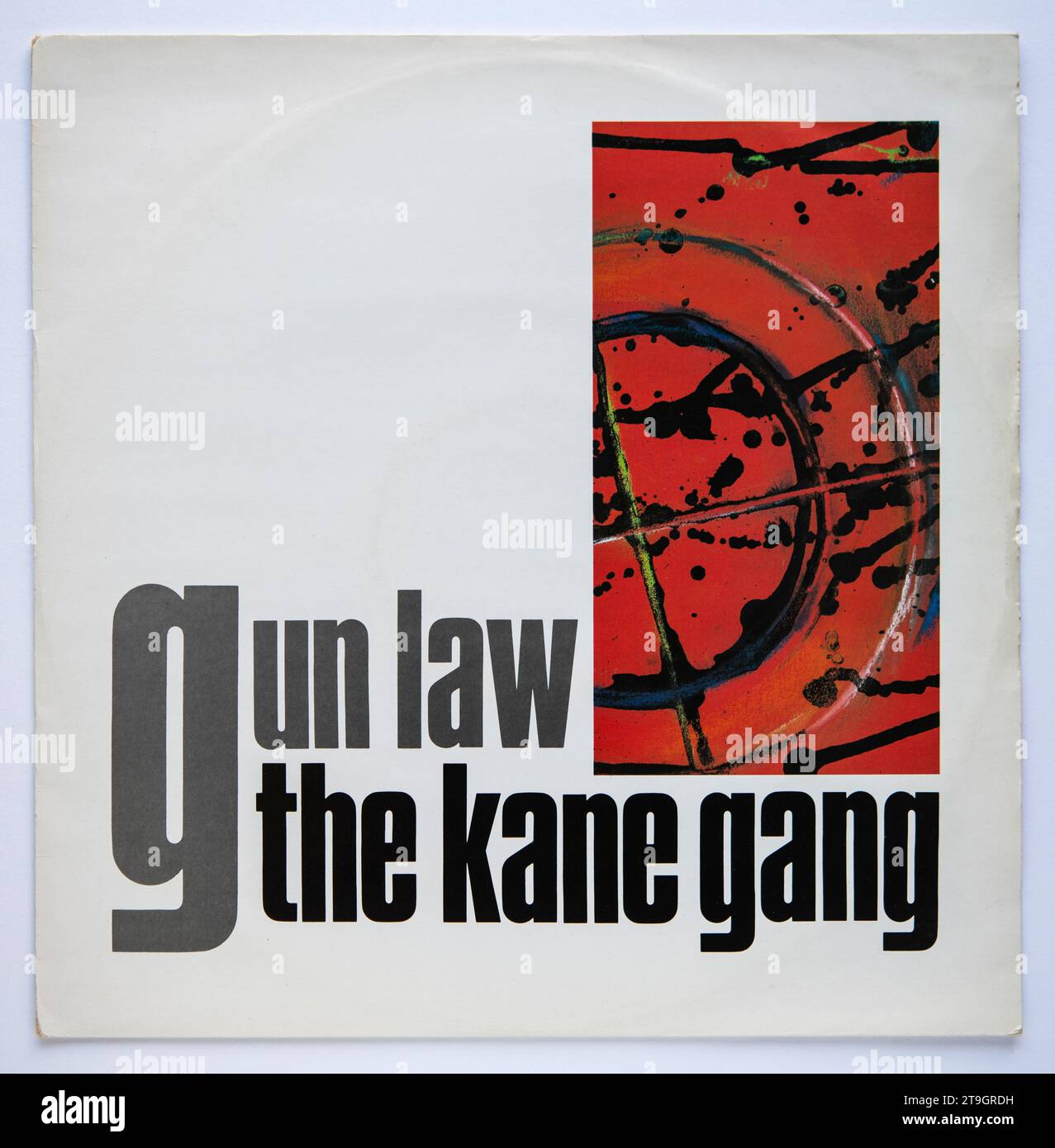 Picture cover of the 12 inch single version of Gun Law by The Kane Gang, which was released in 1985 Stock Photo