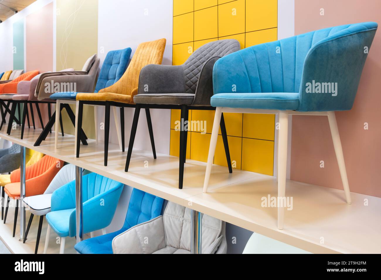 Row armchairs on white hi-res stock photography and images - Alamy