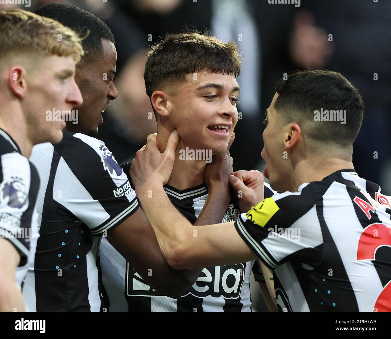 Newcastle Upon Tyne, UK. 25th Nov, 2023. Lewis Miley of Newcastle