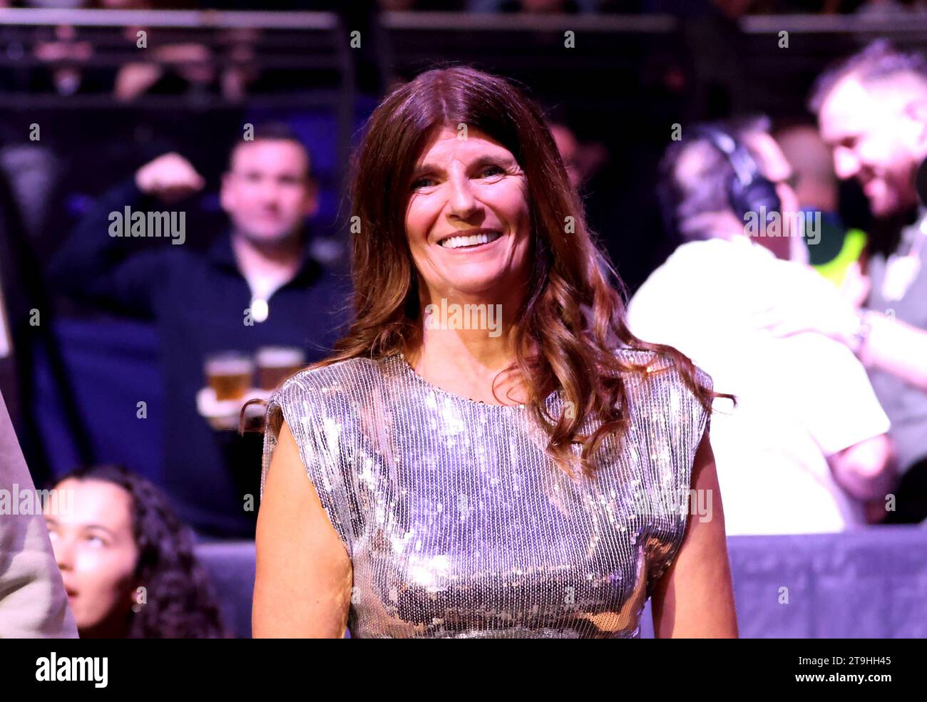 Katie Taylor's mum Bridget Taylor at the 3Arena in Dublin, Ireland. Picture date: Saturday November 25, 2023. Stock Photo