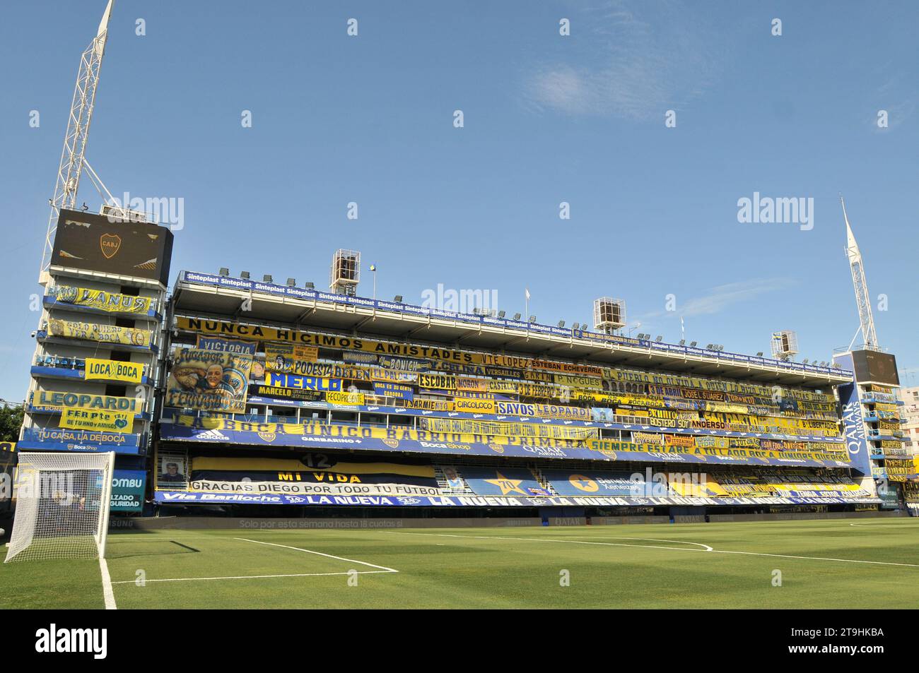 La Bombonera Stadium Alberto J. Armando  La Boca Buenos ires Argentina Stock Photo