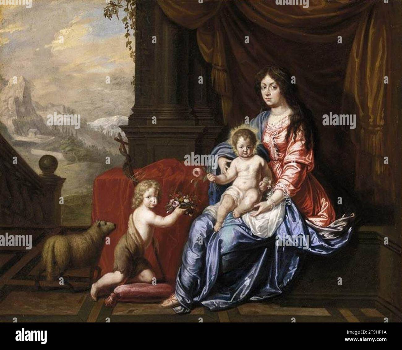 Virgin with Child and the Infant St John the Baptist - by Victor Honore ...