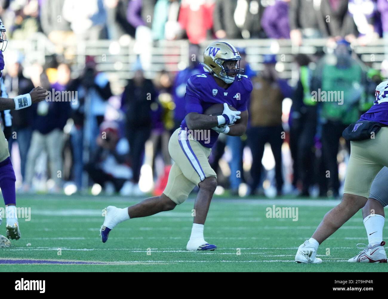 SEATTLE, WA - NOVEMBER 25: Washington Huskies running back Dillon ...