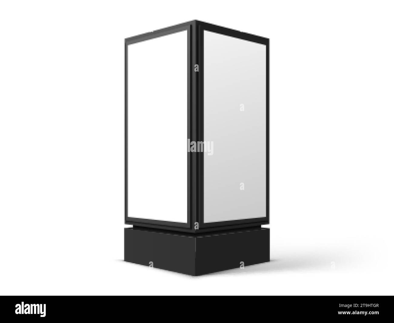 Vertical street poster billboard mockup for advertising, isolated on