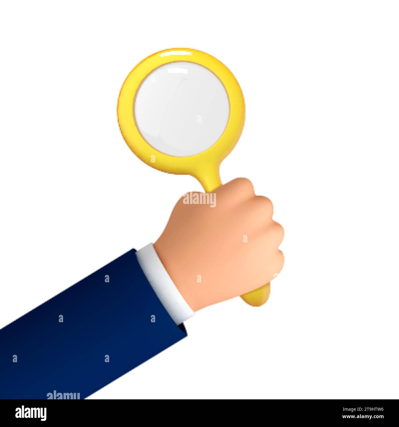 Magnifying glass icon in cartoon style isolated vector illustration Stock  Vector Image & Art - Alamy