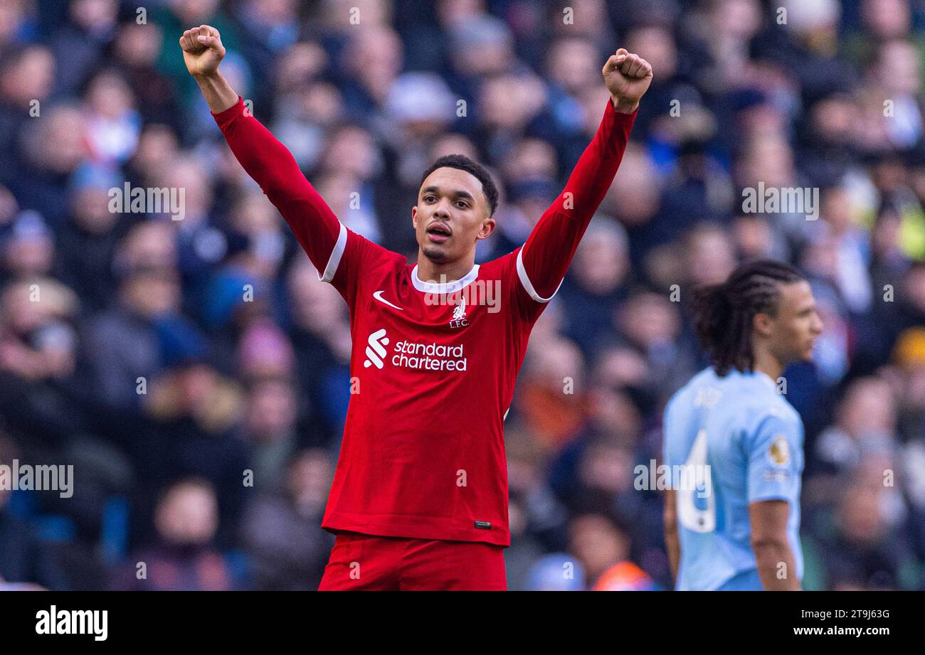 Manchester, UK. 26th Nov, 2023. Liverpool's Trent Alexander-Arnold ...