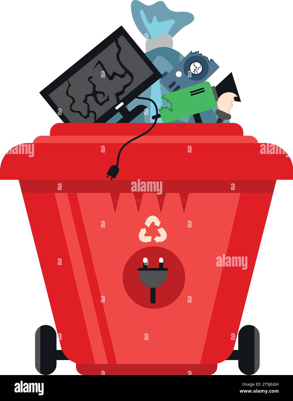 waste management in tech trash bin Stock Vector Image & Art Alamy