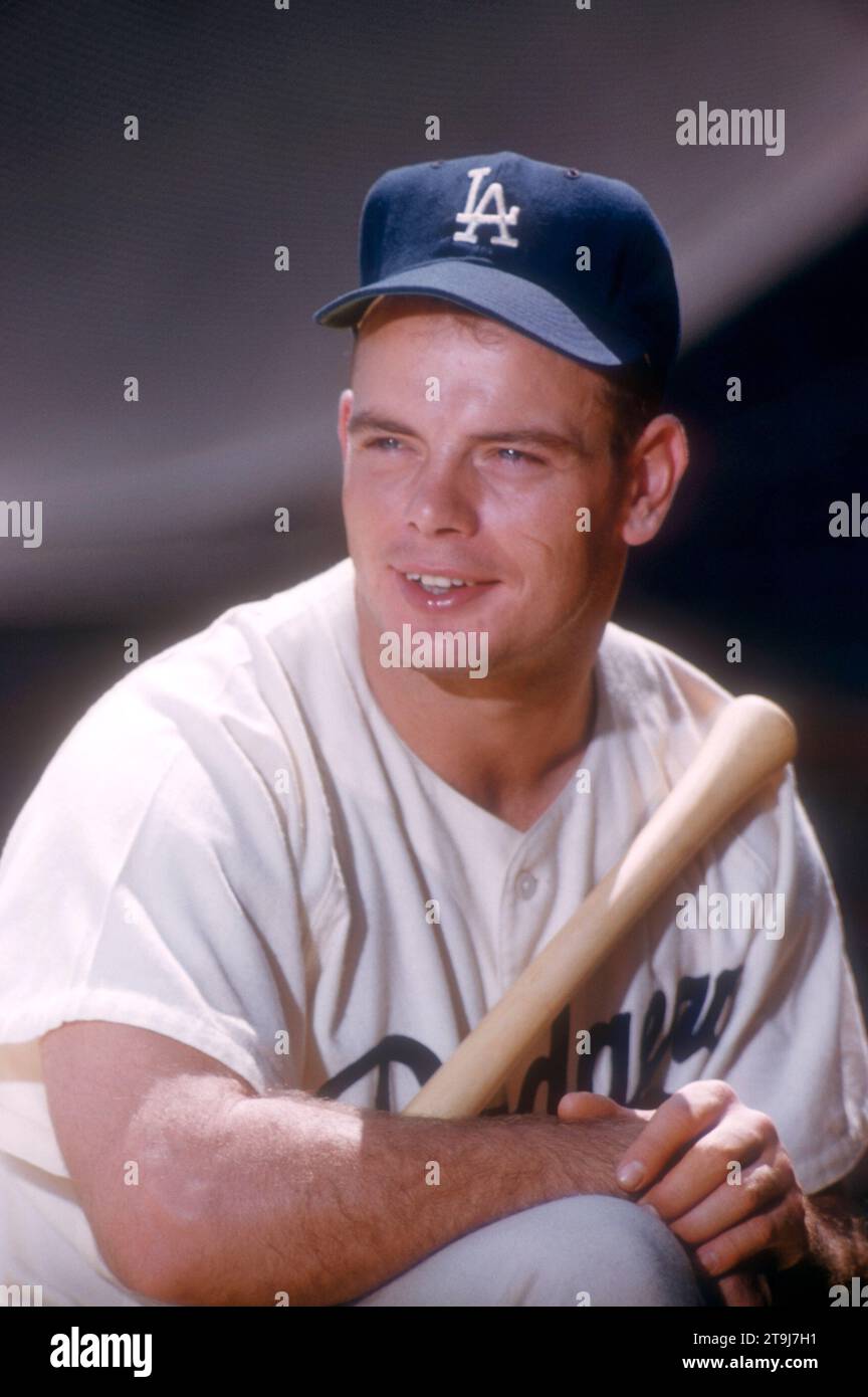 VERO BEACH, FL - MARCH, 1958: Don Miles #45 of the Los Angeles Dodgers ...