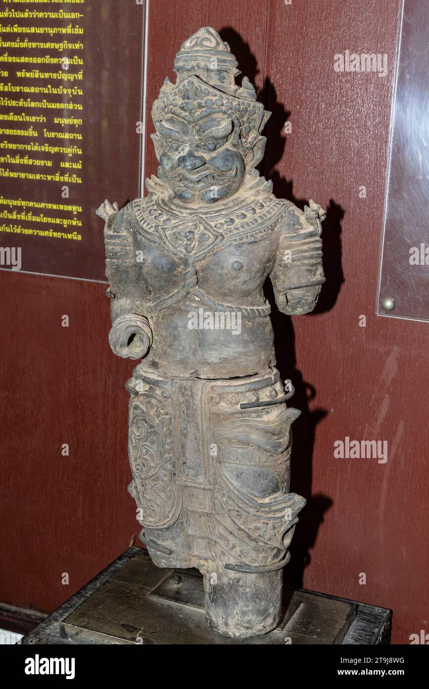 Display of ancient ceramics, museum of Sangkhalok Kiln Study and Preservation center, Si Satchanalai, Sukhothai, Thailand, Southeast Asia, Asia Stock Photo