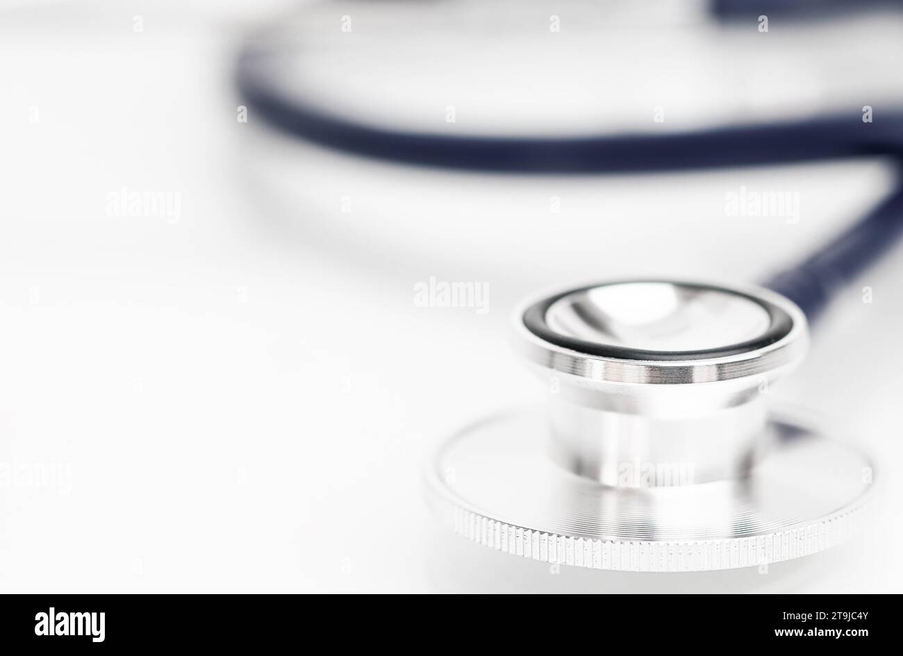 Close-up of a Stethoscope with selective focus Stock Photo
