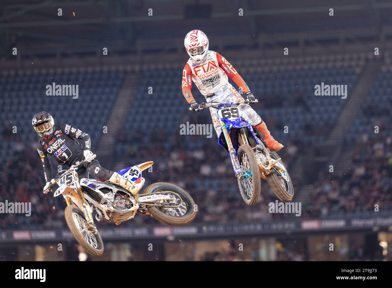 Melbourne, Australia, 25 November, 2023. WSX riders during the Heat at ...