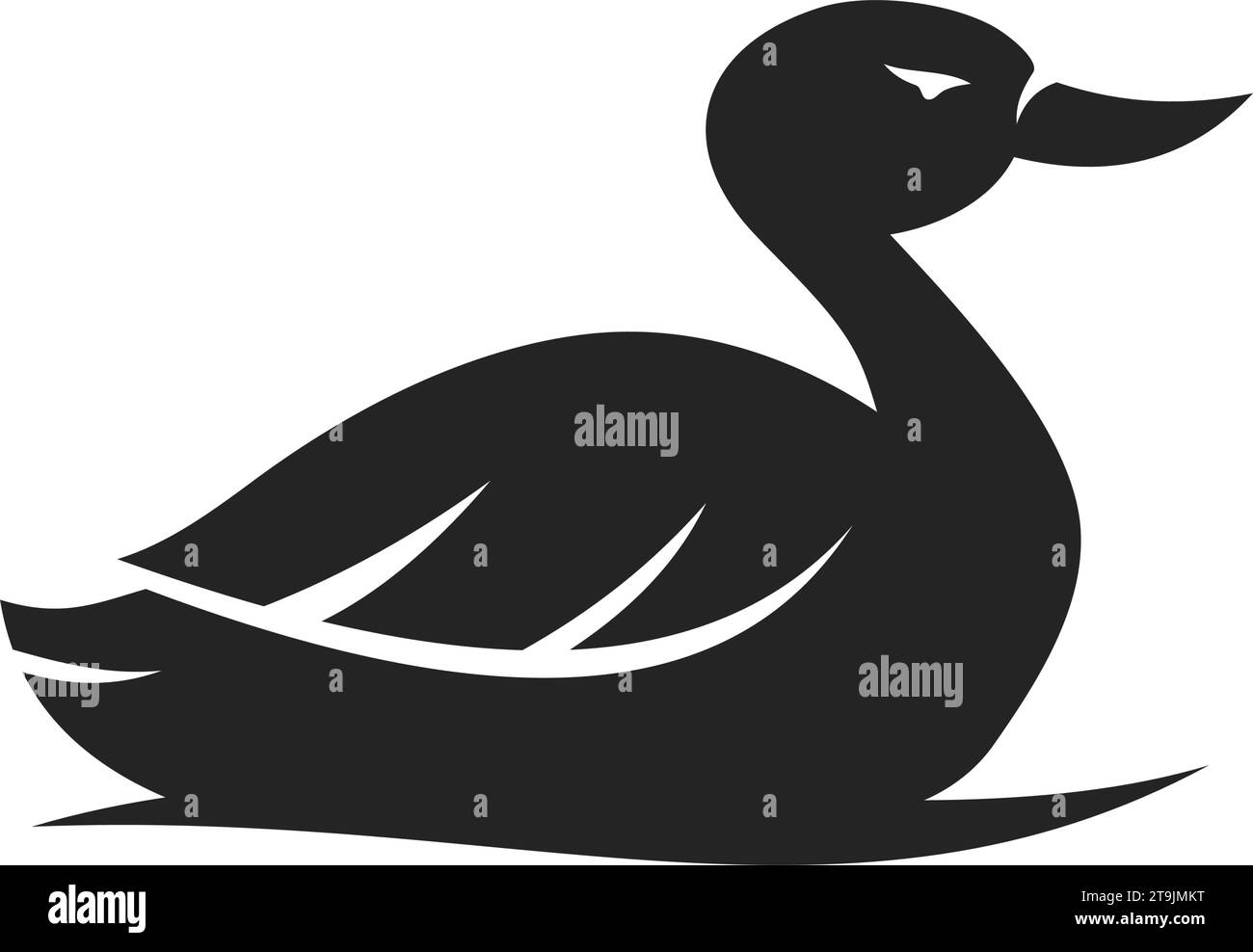 duck logo template Isolated. Brand Identity. Icon Abstract Vector ...