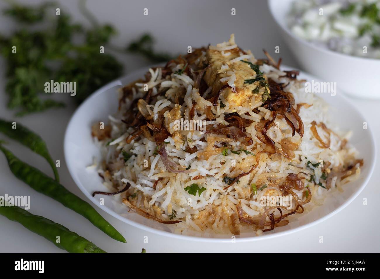 Deliciously fragrant Paneer Biryani, a vibrant Indian rice dish made
