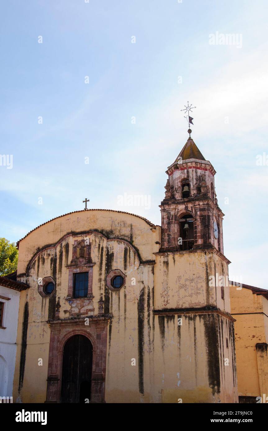 Patzcuaro, Michoacan, Mexico. Church of the company. Stock Photo