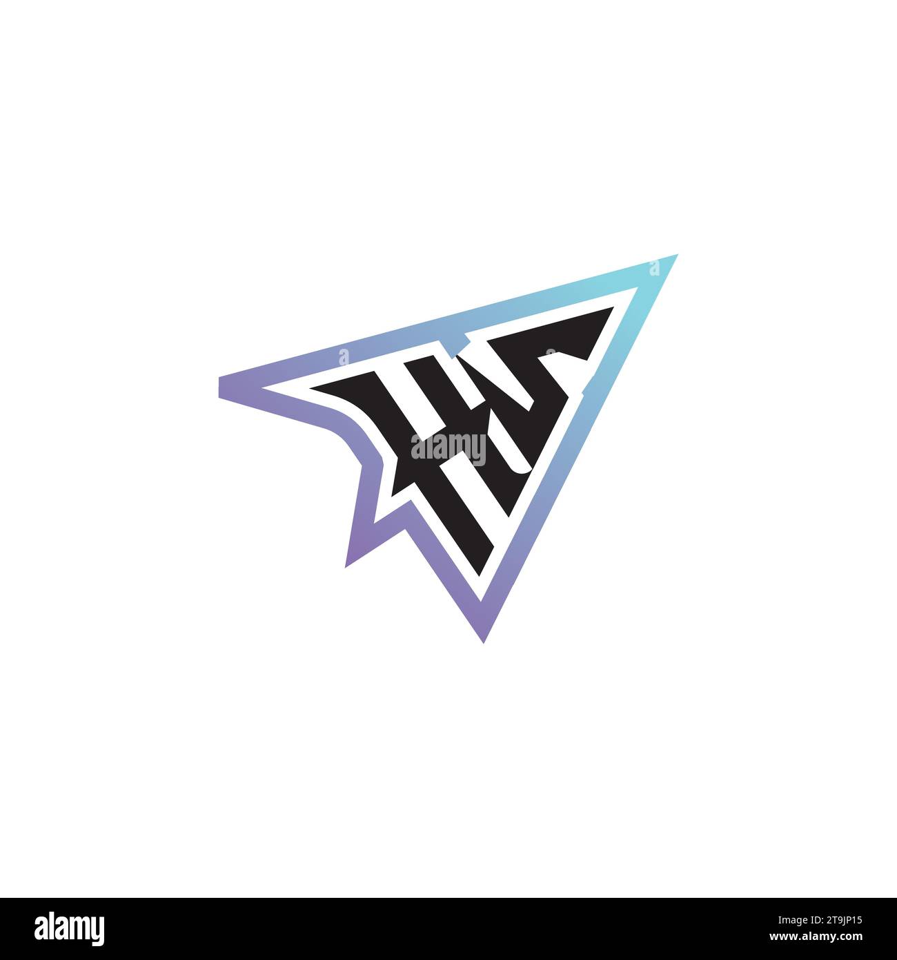 HS letter combination cool logo esport or gaming initial logo as a ...