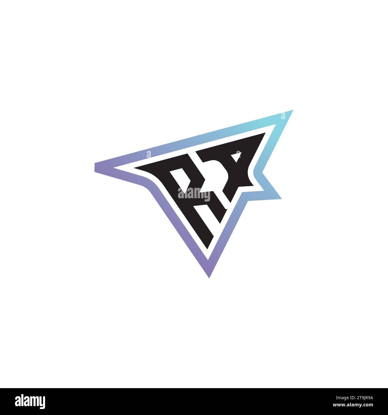 RA letter combination cool logo esport or gaming initial logo as a inspirational concept design Stock Vector