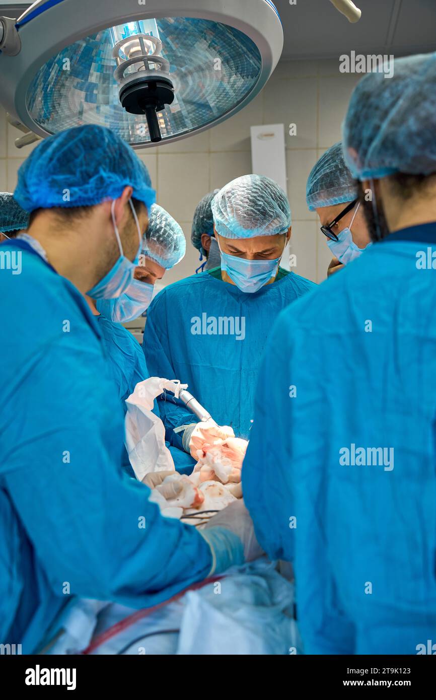 surgeries perform a heavy operation Stock Photo - Alamy