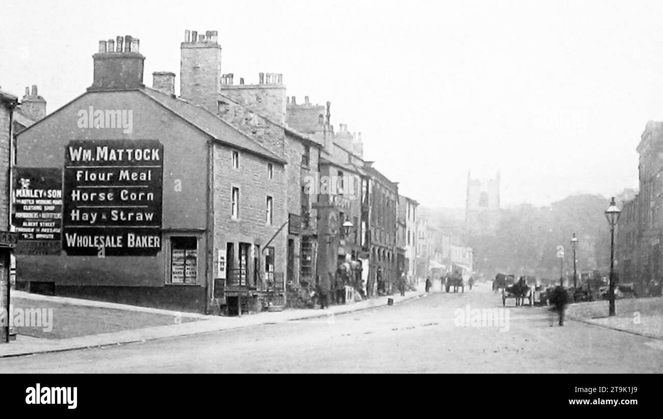 High Street, Skipton, early 1900s Stock Photo Alamy