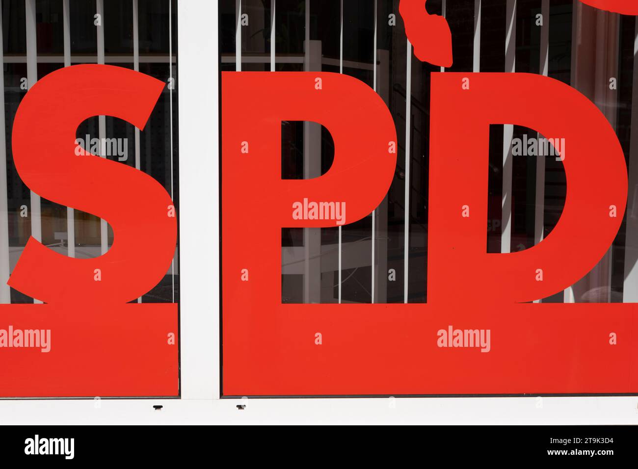 Sign and Logo of SPD Stock Photo