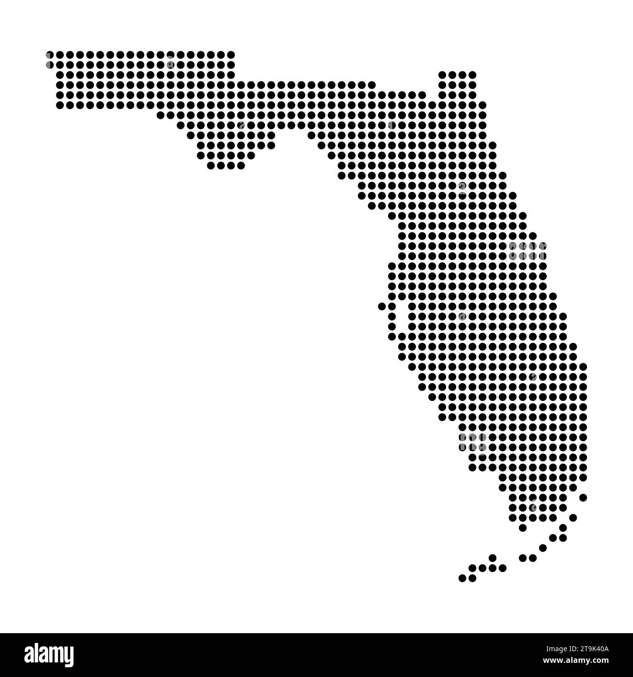 Florida map shape, united states of america. Flat concept icon symbol