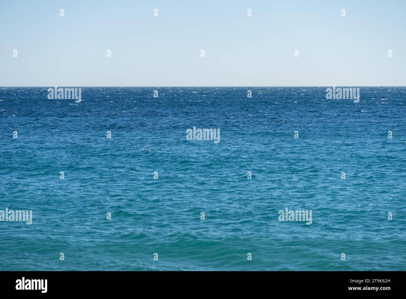 Sea background with horizon line for backdrop, travel content Stock ...